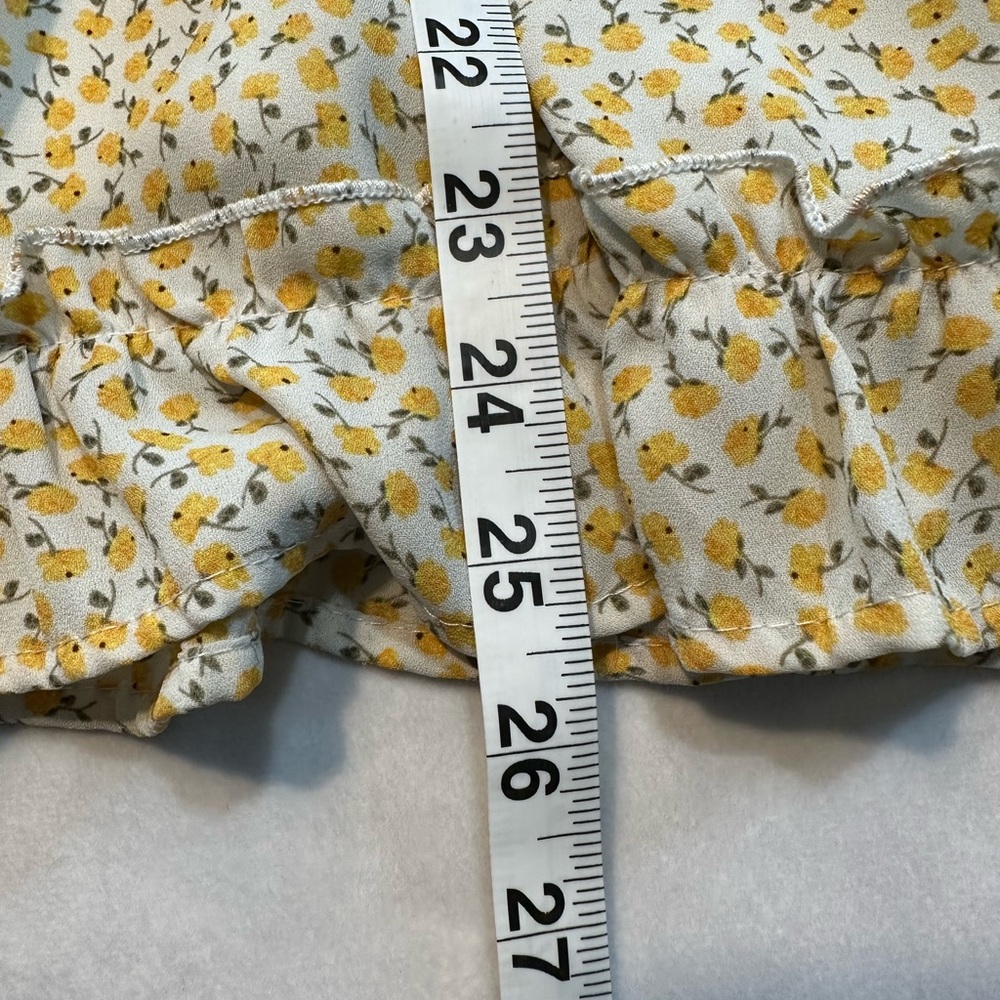 Sienna Sky Flower Midi‎ Dress White Yellow Size S - Picture 6 of 6